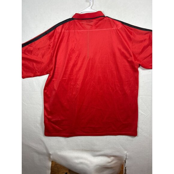 FX Street Active Red Mesh Polo Shirt XL Polyester Mens - Picture 8 of 8